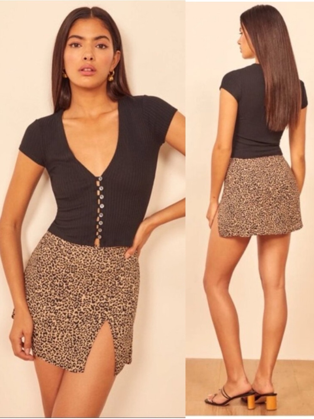 Reformation | Margo Mini Skirt in Bengal 2